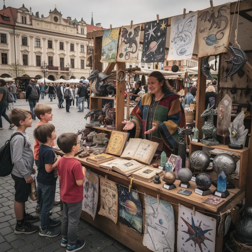 ZГЎhadnГЎ postava v plГЎЕЎti na pozadГ­ hvД›zdnГ©ho nebe