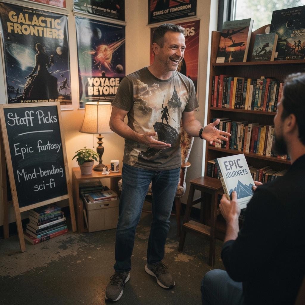 Detailní pohled na robotického společníka s emocionálním výrazem ve sci-fi prostředí.